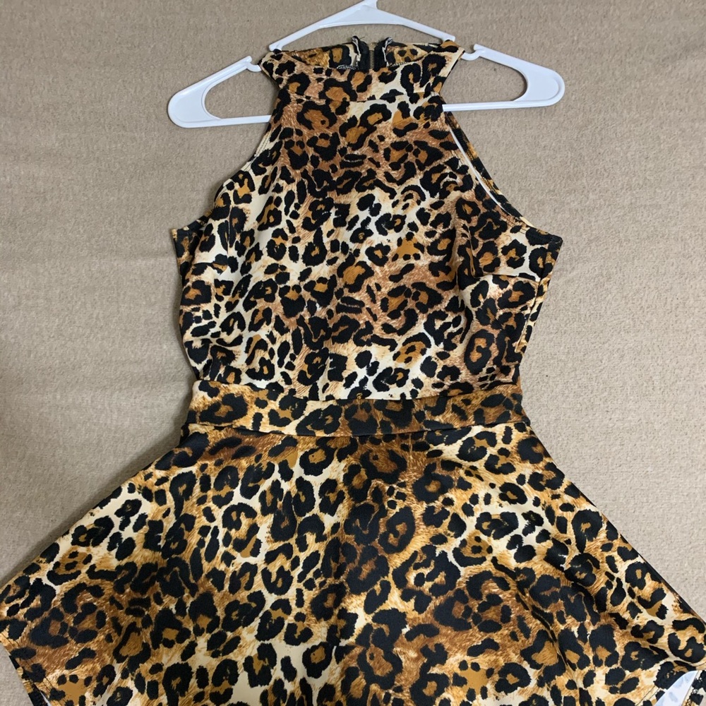 Leopard Romper With Shorts